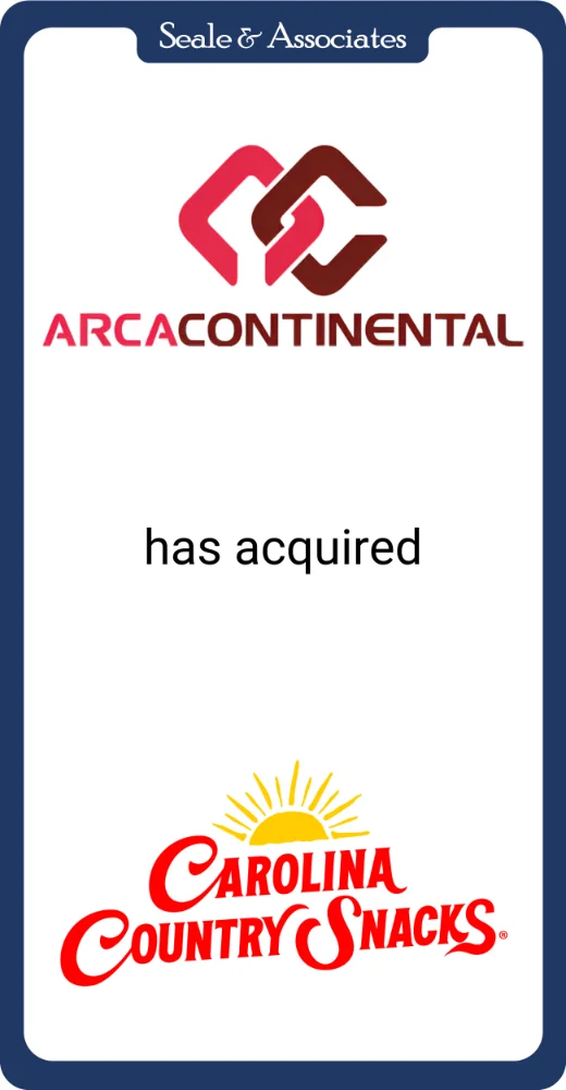 Arca Continental has acquired Carolina Country Snacks