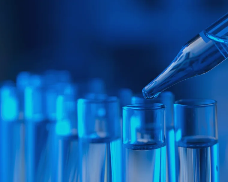 Chemical laboratory equipment highlighting the chemicals industry