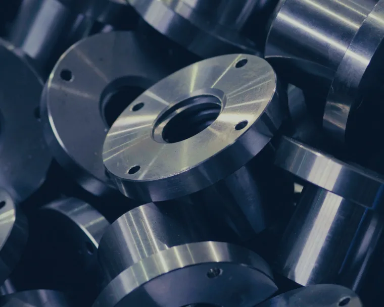 Metal components, representing the metals industry