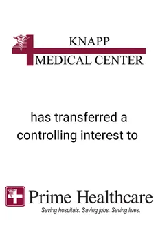 Seale Advised Knapp Medical on their Sale to Prime Healthcare Services Foundation &mdash; M&A advisory by Seale & Associates